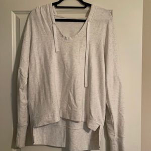 ALO Heathered grey/white Hoodie